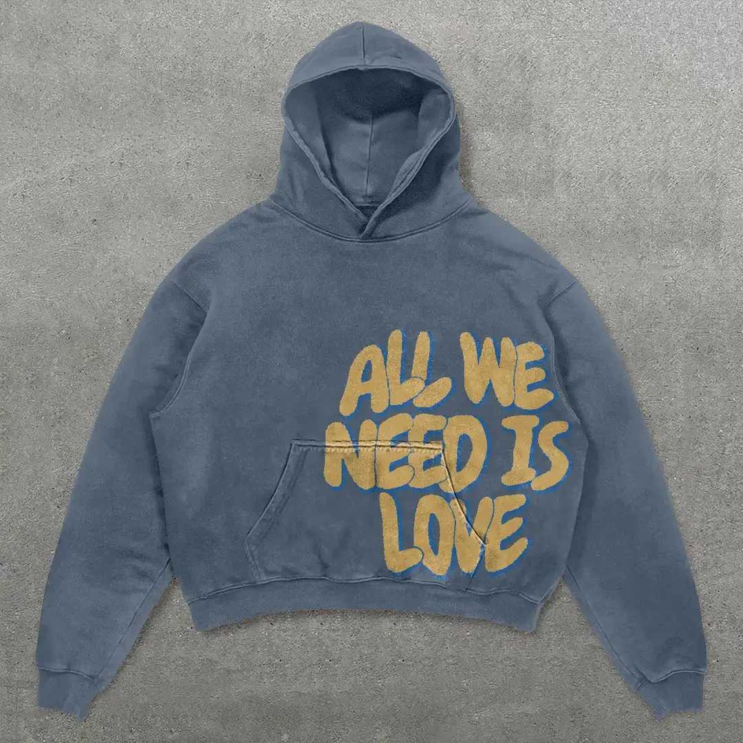 New Alphabet Printed Hoodie Y2K Sportswear Mens Super Large Hoodie Harajuku Hip Hop Gothic Zipper Hoodie Clothing X250227