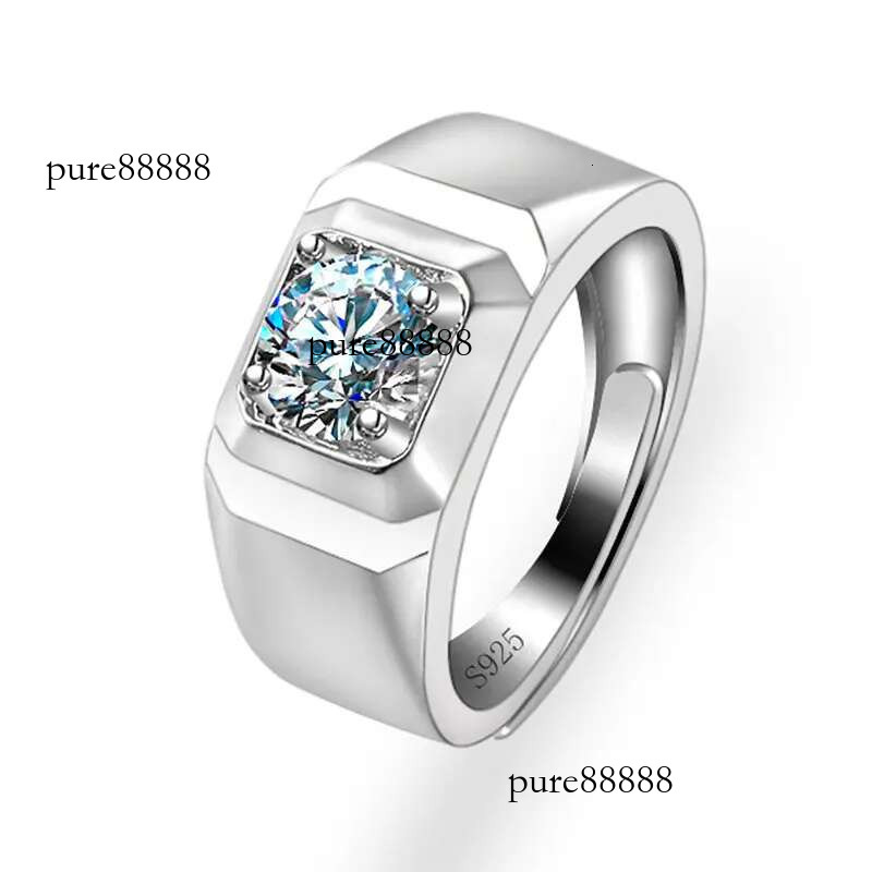 rings for men Imitation moissanite Classic Fashion Ring vintage accessories adjustable ring