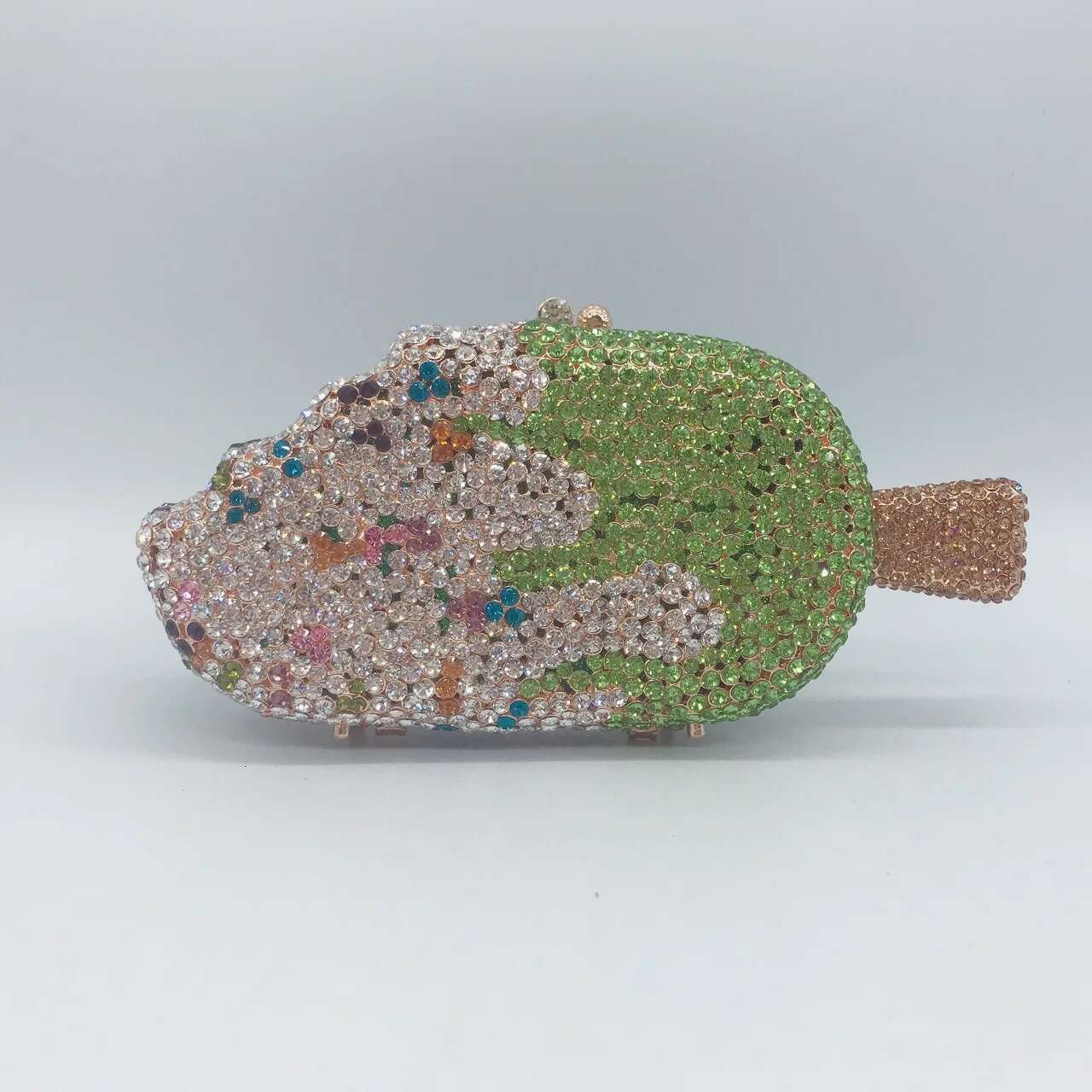 XIYUAN Ice Cream Shaped Dias Evening Clutch Bags New Crystals Bridal Purses Dinner Gem Day Clutches Female Rhies Purse