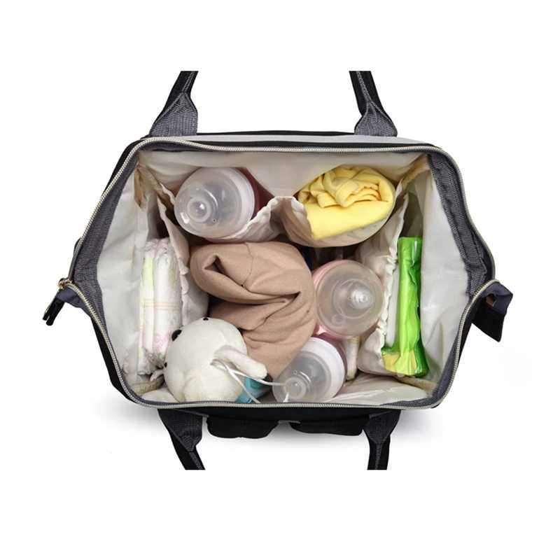 Diaper Bags Lequeen Mummy Maternity Diaper Bag Backpack Nappy Bag Large Capacity Stroller Bag Travel Diaper Backpack for Baby Care Y250227057C