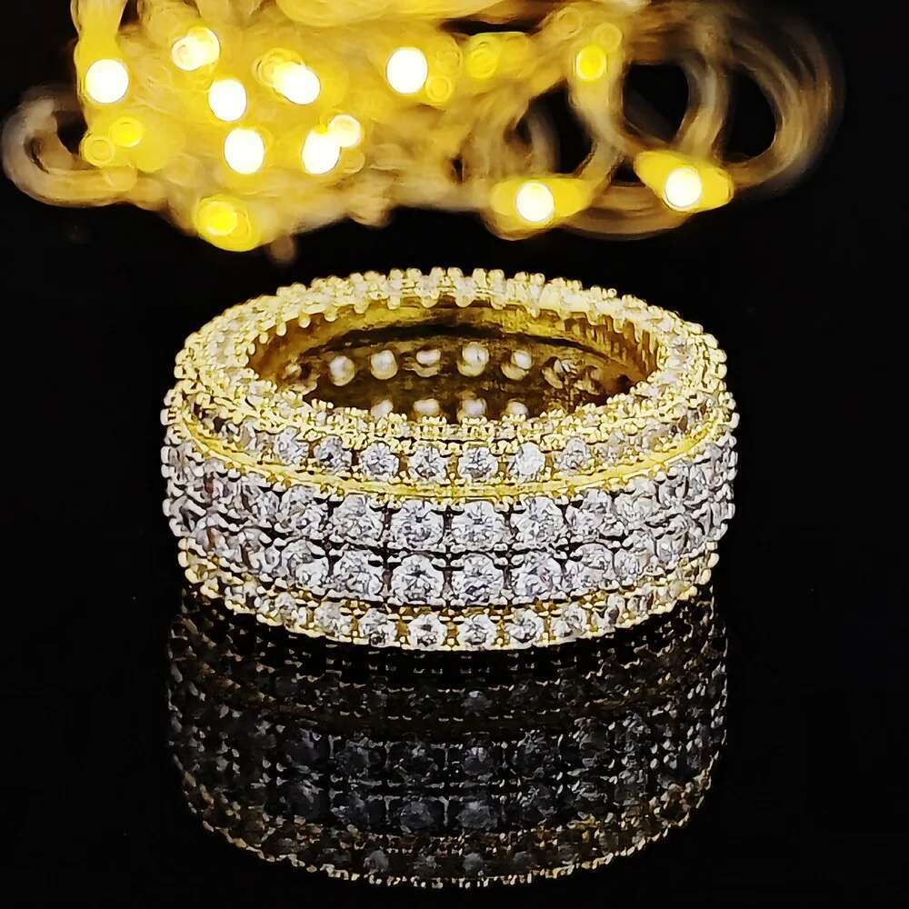 Handmade ring Sterg sier 150pcs Round shape Dia Cz Party wedding band rings For women men finger Jewelry