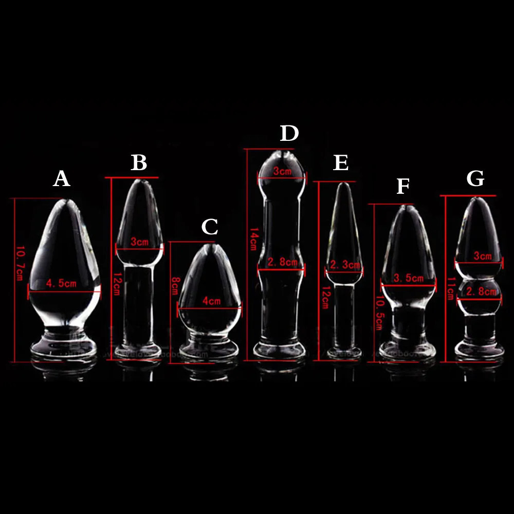 8types Sensual Glass Anal Beads for Women Fancy Butt Squirt Tails Export Anus Experience Fantasy Enthusiasts Sex Toys Lesbian 250227
