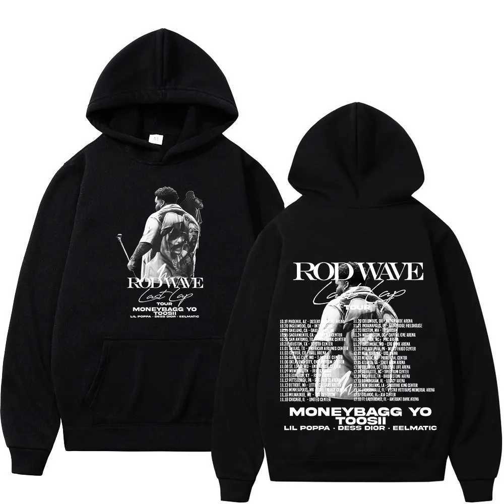 Rap singer Rod Wave Last Lap Tour Merch Hoodie mens hip-hop retro Pullover sweatshirt fashion casual super large hoodie X250227