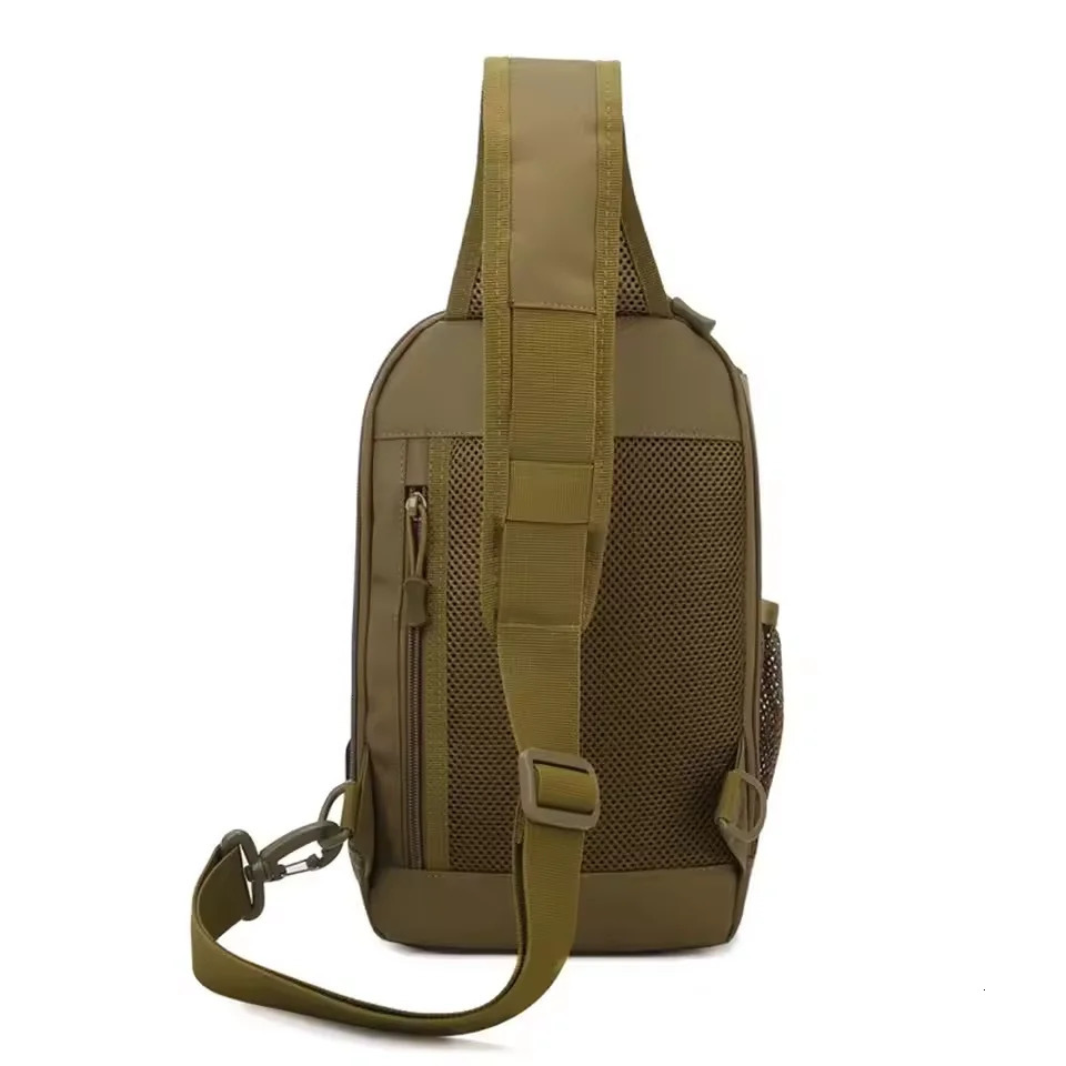 Ship from US Tactical Shoulder Bag Molle Sling Daypack with USB Charging Port Chest Fishing Camping Fanny 250227FBB
