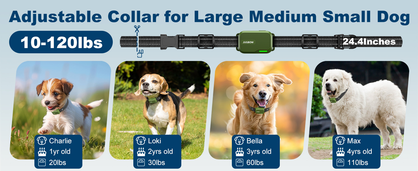 Jugbow Dog Shock Collar - 3300FT Dog Training Collar