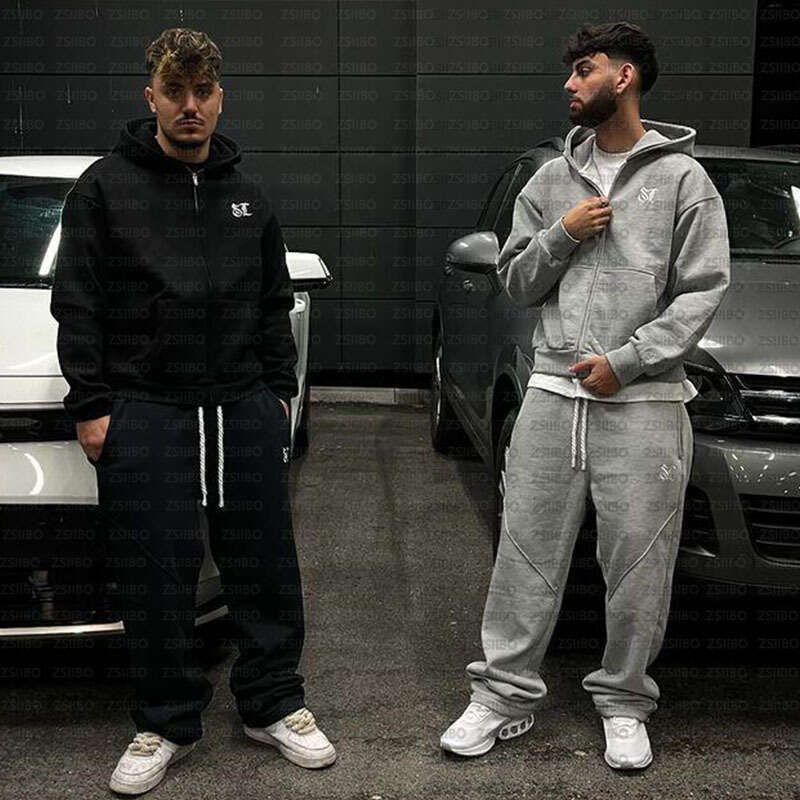 Autumn Winter Fashion Simple and Personalized Daily Letter Embroidery Zipper Pocket Long Sleeve Hoodie Top