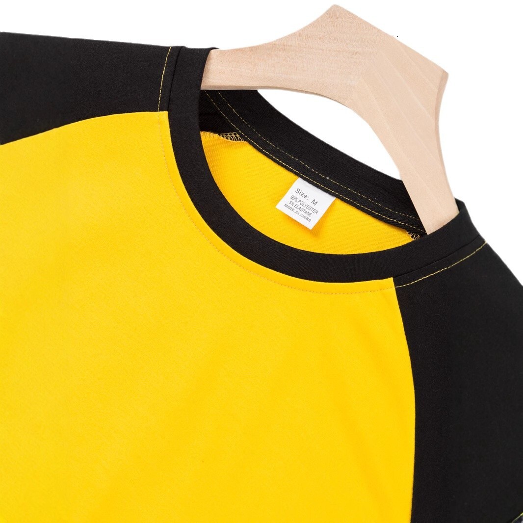 Designer Versatile Trend 2025 New Men's Solid Color Sports Short Sleeve Fashion Raglan Sleeve T-shirt Straight Hair