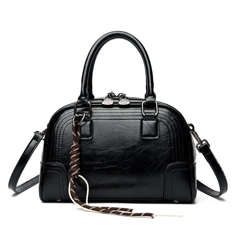2025 new soft leather for women, fashionable and simple hand-held mother bag, large capacity single shoulder crossbody bag