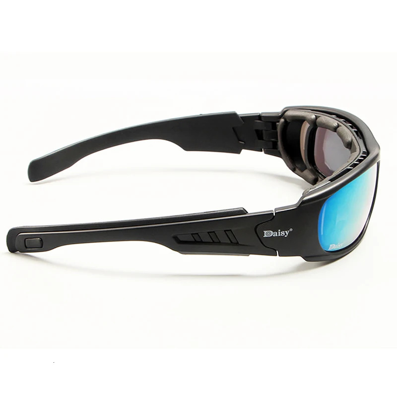 Daisy C6 Polarized Glasses CS Army Tactical Motorcycle Hunting Shooting Airsoft Bullet-proof Military C5 Goggles with 4 Lens Kit 250224