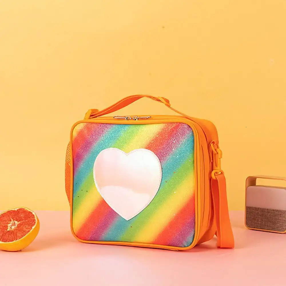 Ship from US Insulated Lunch Bag for Kids with External Bottle Holder Perfect School Travel and Picnic 250227FBB