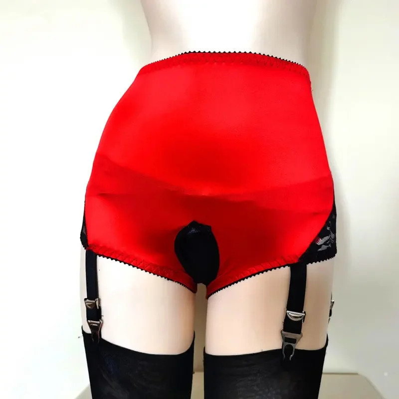 Black Red Floral Wedding Lingerie Garter Belt High Waist Sexy Lace Garter for Stockings 4 Straps Women Adjustable Suspender Belt 250227