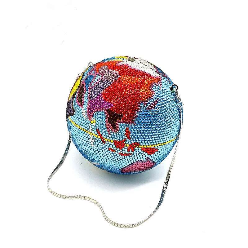 NEWEST women evening party designer full crystal clutches Rhie purses bag