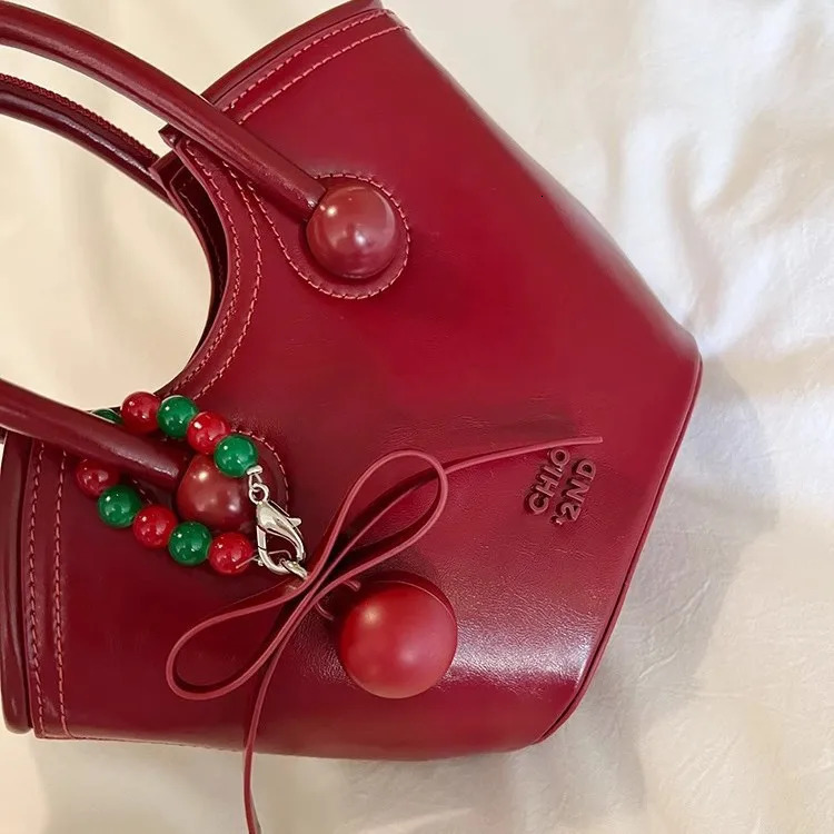 Ship from US Cherry Love Handheld Tote Bag for Women Versatile Single Shoulder Cross Small 250227FBB