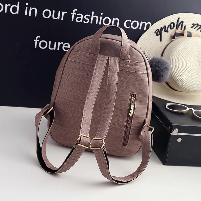 Ship from US 3PcsSet Women Backpack Set pu leather female casual backpack bucket bagpurse bags for teenagers girls crossbody 50 250227FBB