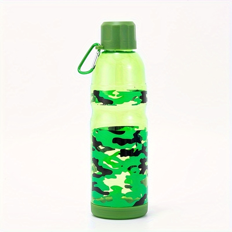 Outdoor Mountaineering Buckle Sports Travel Portable Advertising Gift Camouflage Plastic Water Bottle