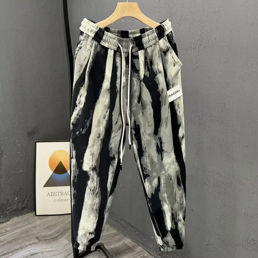 Joggers Mens Summer Pants Man Trousers for Men Korean Dongdaemun Big Size Male Clothes Jogging Sport Mens Clothing Running 250227