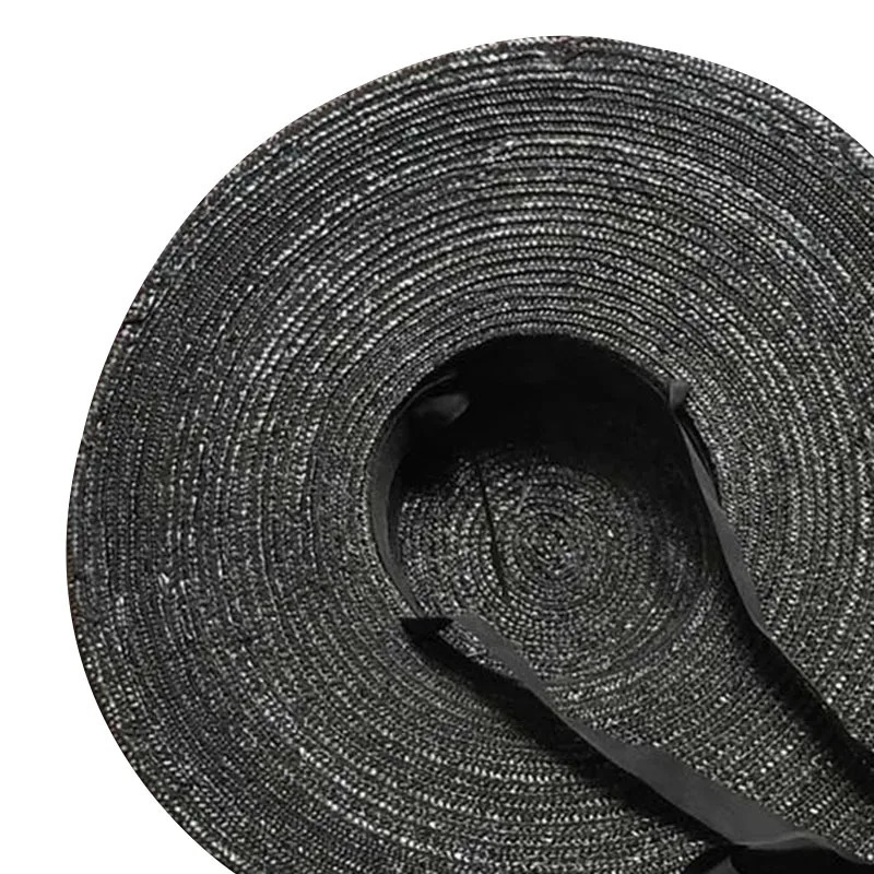 Large Wide Brim Flat Top Sun Straw Hat Fashionable Summer With Long Ribbon Hats For Women Holiday Vintage Beach Visor Cap Retro 250218