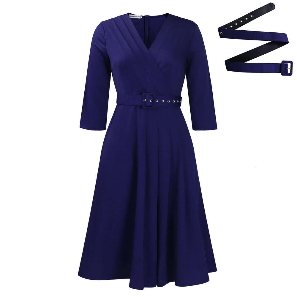 D507 women's V-neck fashionable pleated elastic African dress 2025 new temperament chic elegant clothing