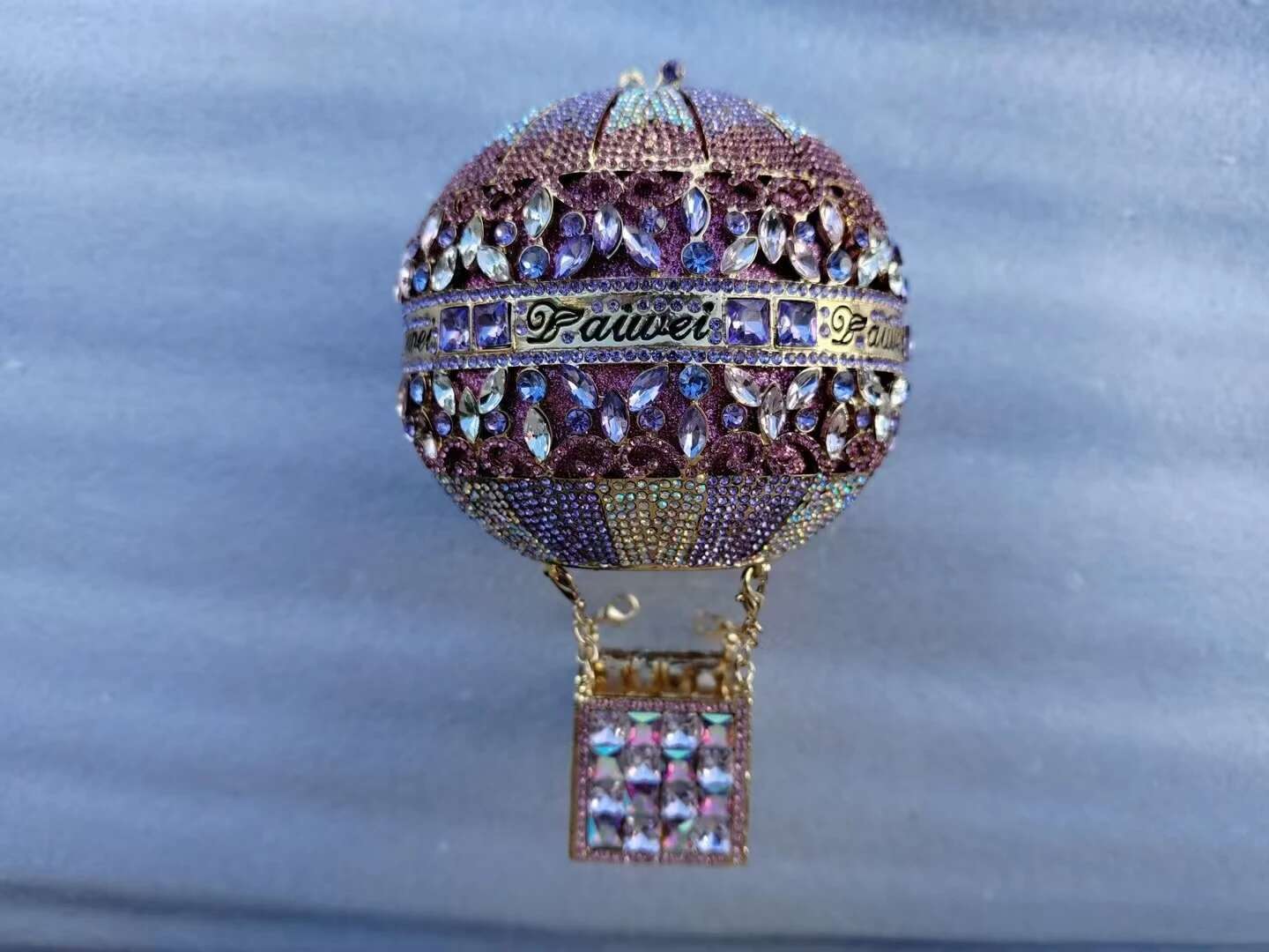 Hot Air Ballon Crystals Evening Bag Women Boutique Dia Purses And Handbags Bridal Wedding Party Gems Clutch Purse