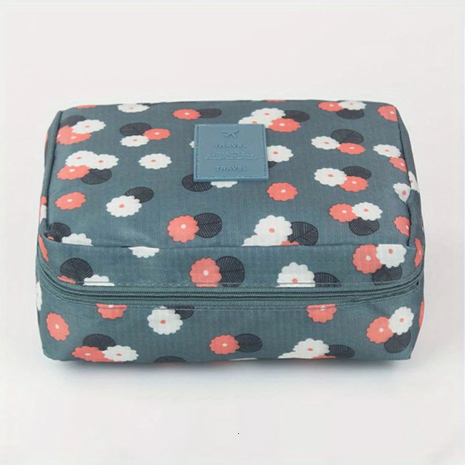 Ship from US 1pc ExtraLarge Stylish Square Cosmetic Bag Ultimate Travel Organizer with Durable Toiletry Case Multiple Compartments for E 250227FBB