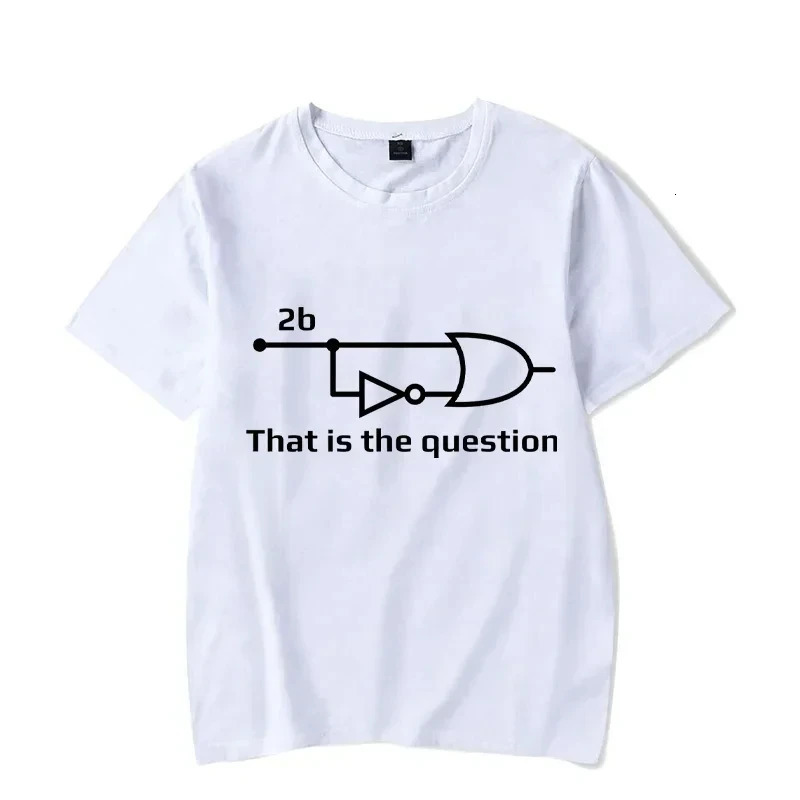 Electrical Engineer That Is Question Letter Printing Funny T Shirt for Men Cotton Vintage Clothes Mens Tshirts Y2k 250226
