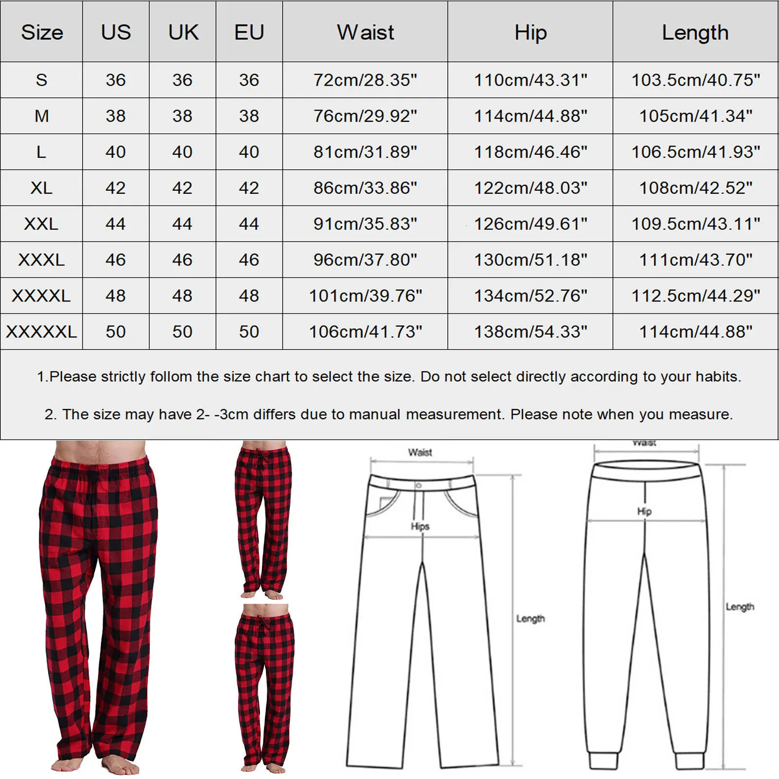 Women Black Red Plaid Printed Pants Drawstring Sleepwear Trousers Autumn Winter Pajama Full Length Long Trousers Sports Pants 250227