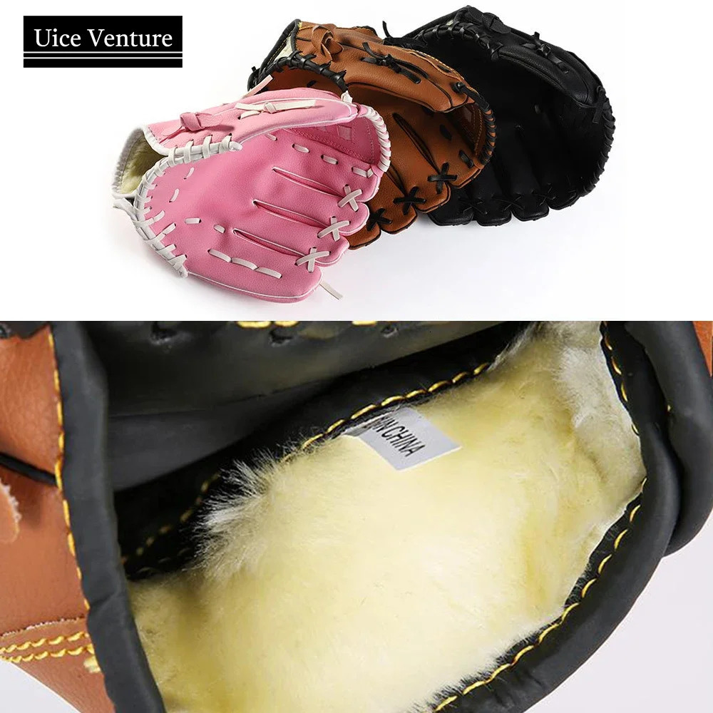 Outdoor sports baseball gloves PU leather hitting gloves soft ball practice equipment baseball training and competition gloves 250227