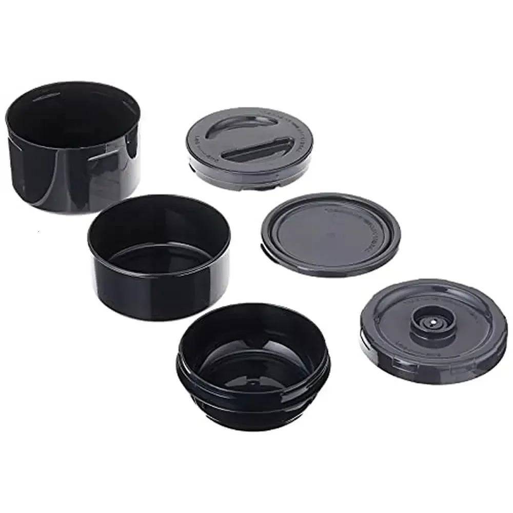 Ship from US Stainless Steel Vacuum Insulated Bento Lunch Jar 3 Containers Forked Spoon Bag 670ml 250227FBB