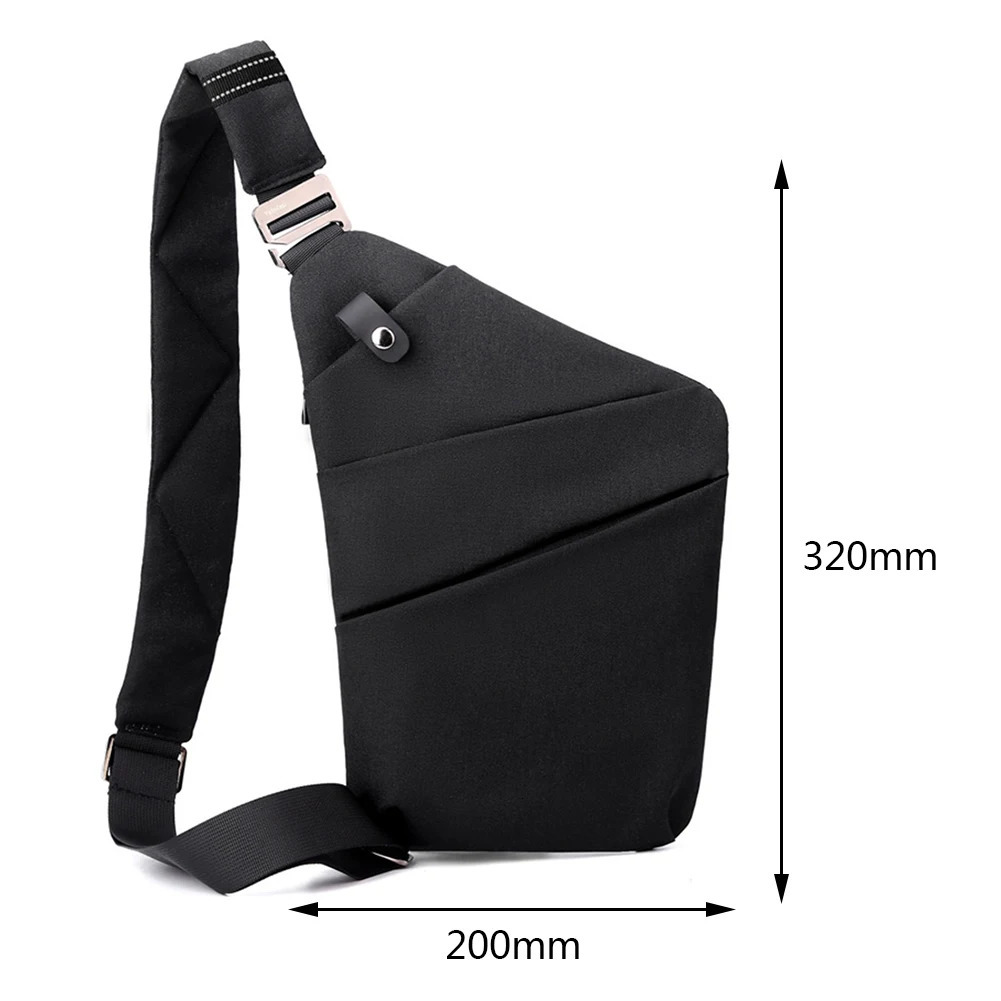 Ship from US Travel Personal Antitheft Crossbody Bag Mini Cross Body Bags Male One Shoulder Sling Leisure Antisplash Mens Chest 250227FBB