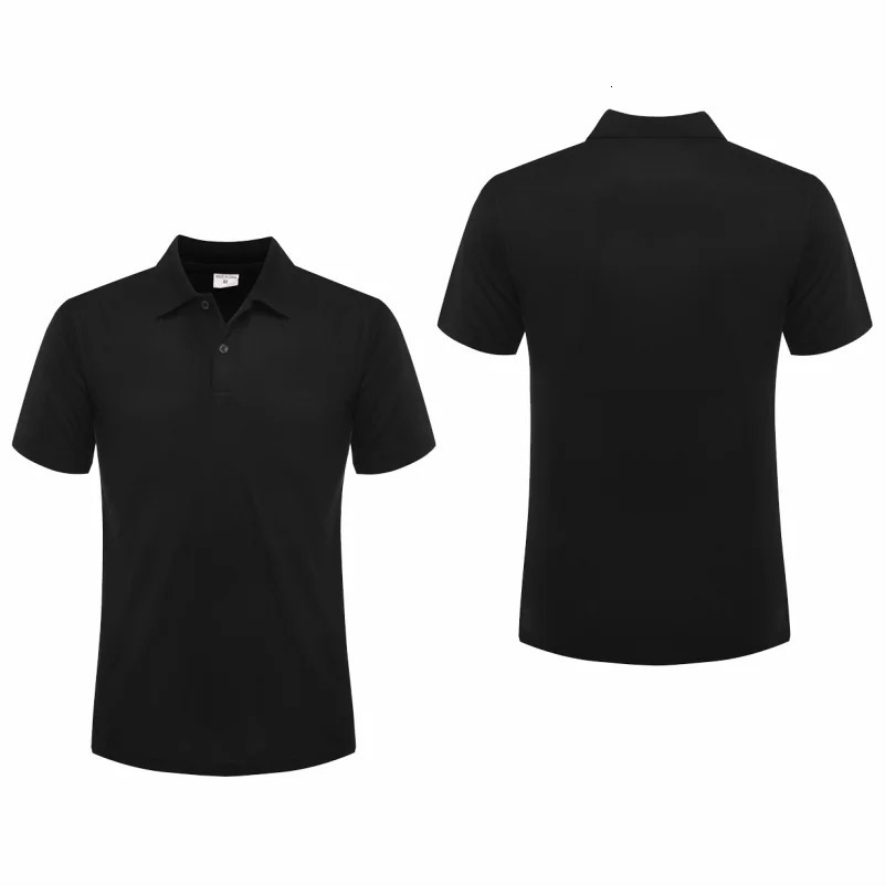 Summer Top Lapel Solid Color Shirt Short Sleeve Casual Business Fashion Breathable And Comfortable Polo Shirt Group Uniform 250226