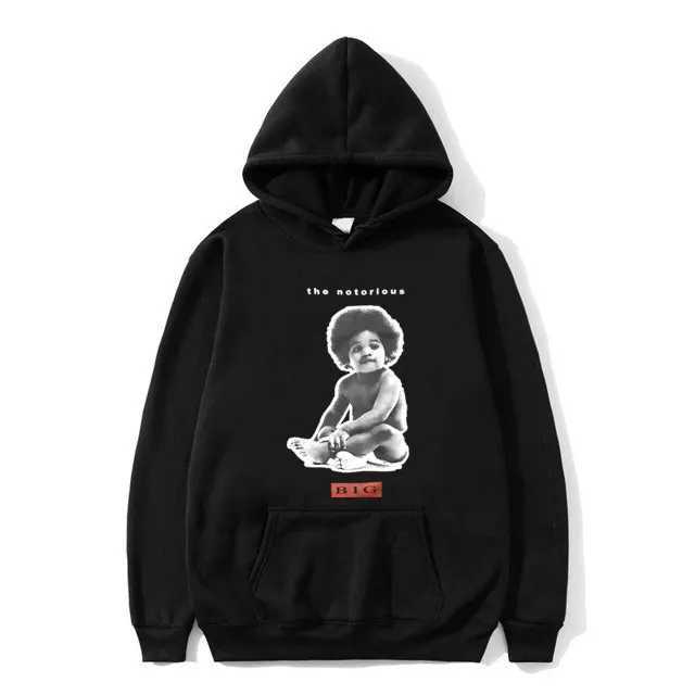 Rapper BIG Poppa Graphic Hoodie Mens Rap Oversized Sweatshirt Biggie Smalls Hoodies Men Women Hip Hop Sportswear X250227 L251018R04X
