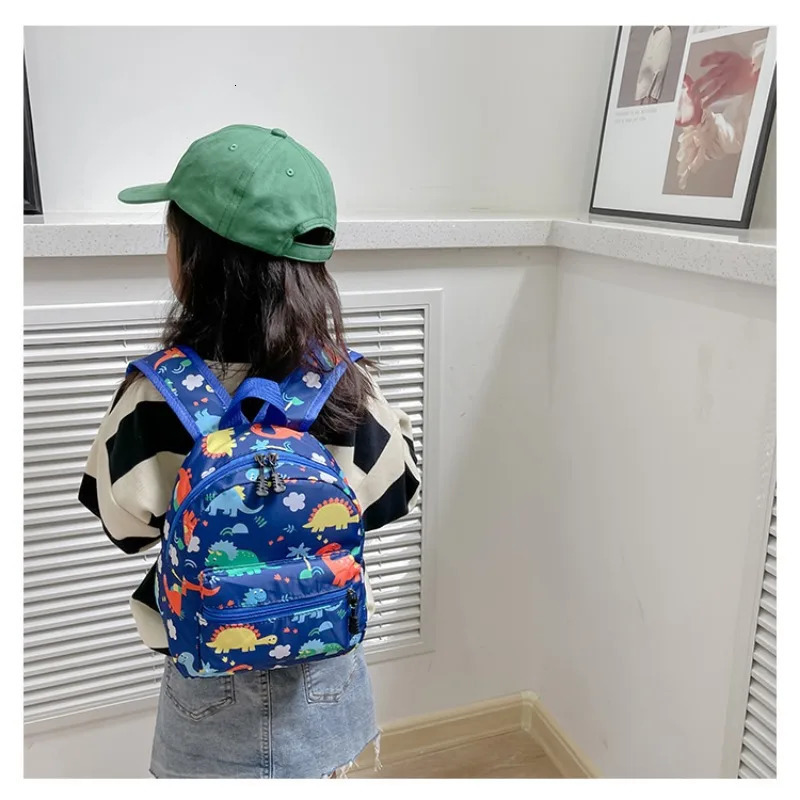 Cute Childrens Cartoon Dinosaur Backpacks for Teenager Kindergarten Schoolbag Waterproof Kids Book Bags Boys Girls Animal Bag 250227