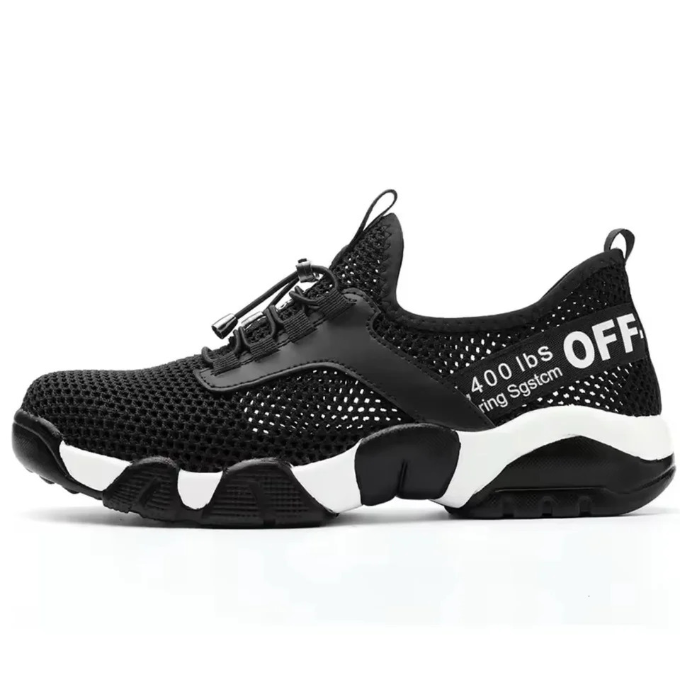 Work Sneakers Men Safety Shoes Construction Steel Toe Work Shoes Safety Boots Men Shoes Anti-puncture Working Summer 250226