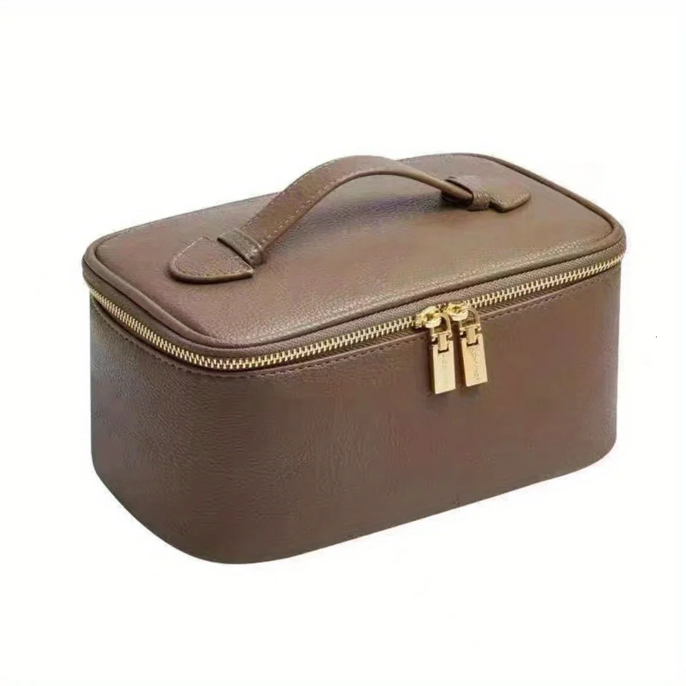 Ship from US Fashionable faux leather travel cosmetic bag SPACEUS With Organizational Divider perfect for On the Go beauty needs 250227FBB
