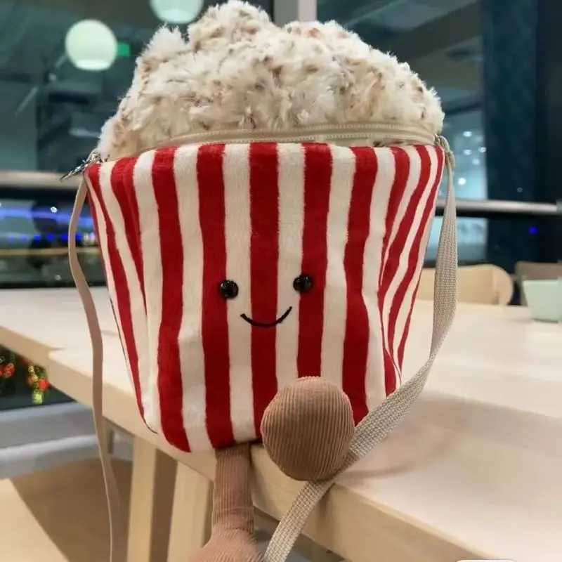 Jelly Cat Plush Food Series Kawaii Popcorn Shoulder Bag Backpack As A Surprise Holiday Gift Give To Friends lK99