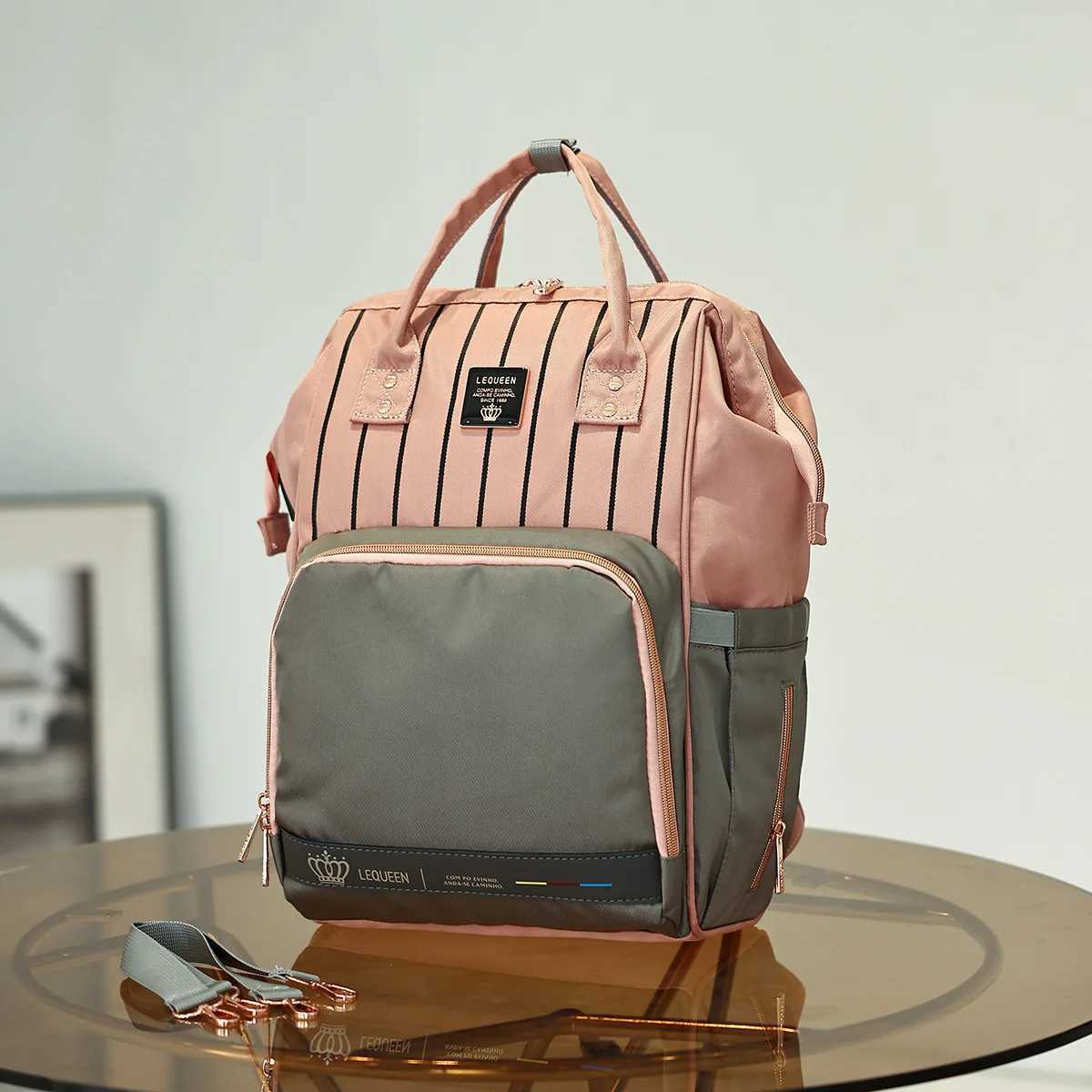 Diaper Bags LEQUEEN Waterproof Diaper Backpack Bag Maternity USB Nursing Bag Universal Large Woman Travel Baby Organizer Stroller Bags Y250227ANTN