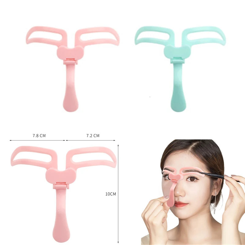 Eyebrow Stencils Eye Brow Drawing Guide Template Helper Professional Makeup Tools Reusable Eyebrow Defining Foldable Stencils 250224