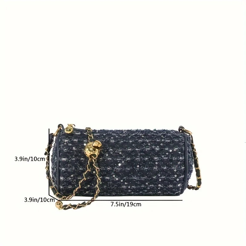 Ship from US Womens cylindrical bag shoulder strap cross body wallet 250227FBB