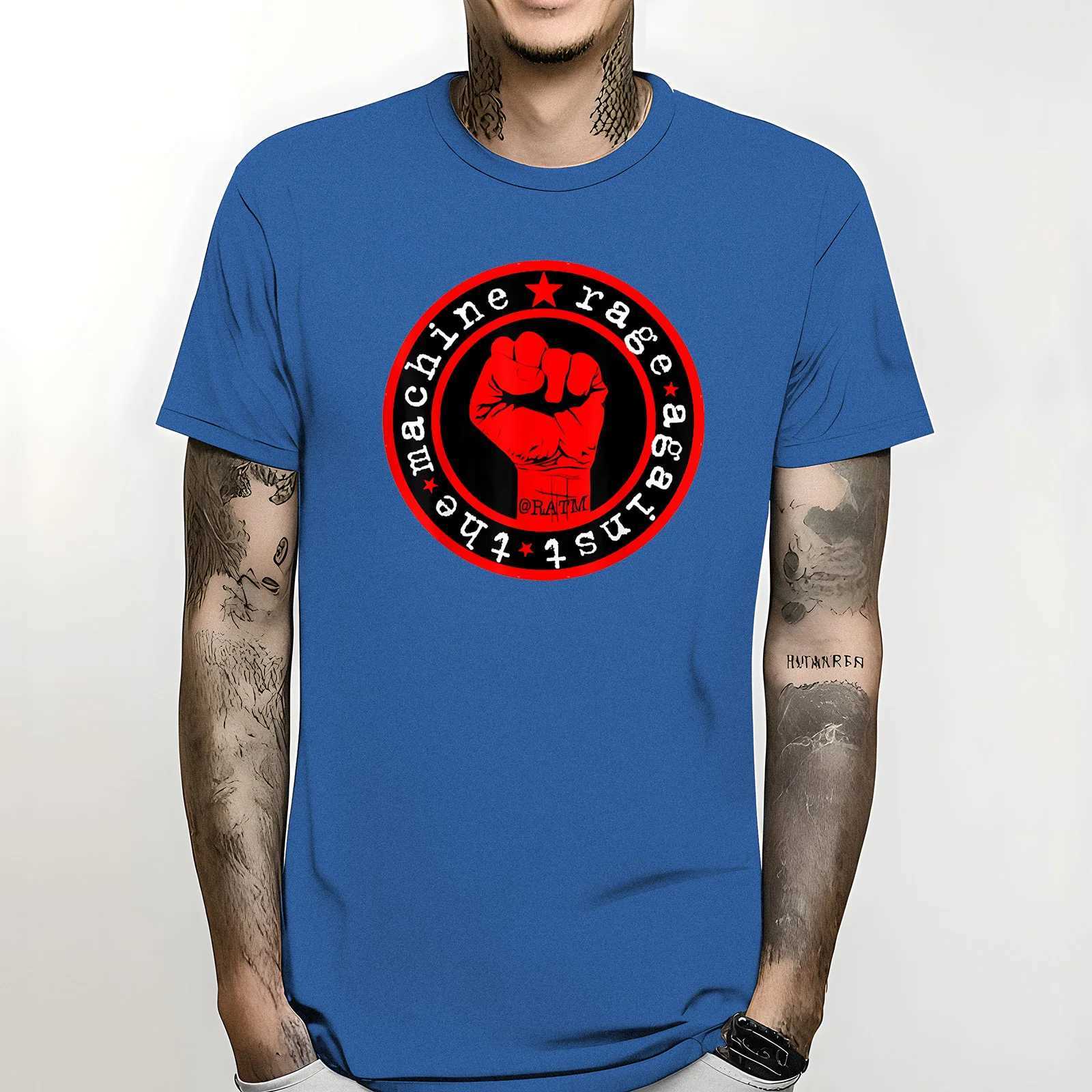 Graphic Short Slve T Shirt Oversized Rage Against The Machines RATM Unisex T-Shirt S-5XL Heavyweight Round Collar Strtwear X250227