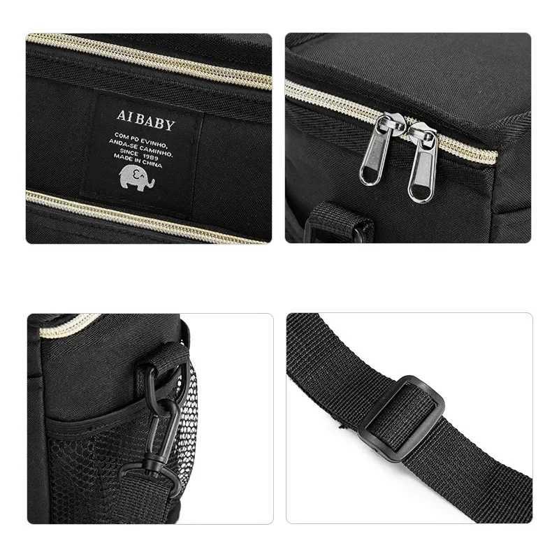 Diaper Bags Waterproof Large Capacity Diaper Bag for Mommy Travel - Multifunctional Maternity Stroller Organizer Mummy Bag Y250227AEPC