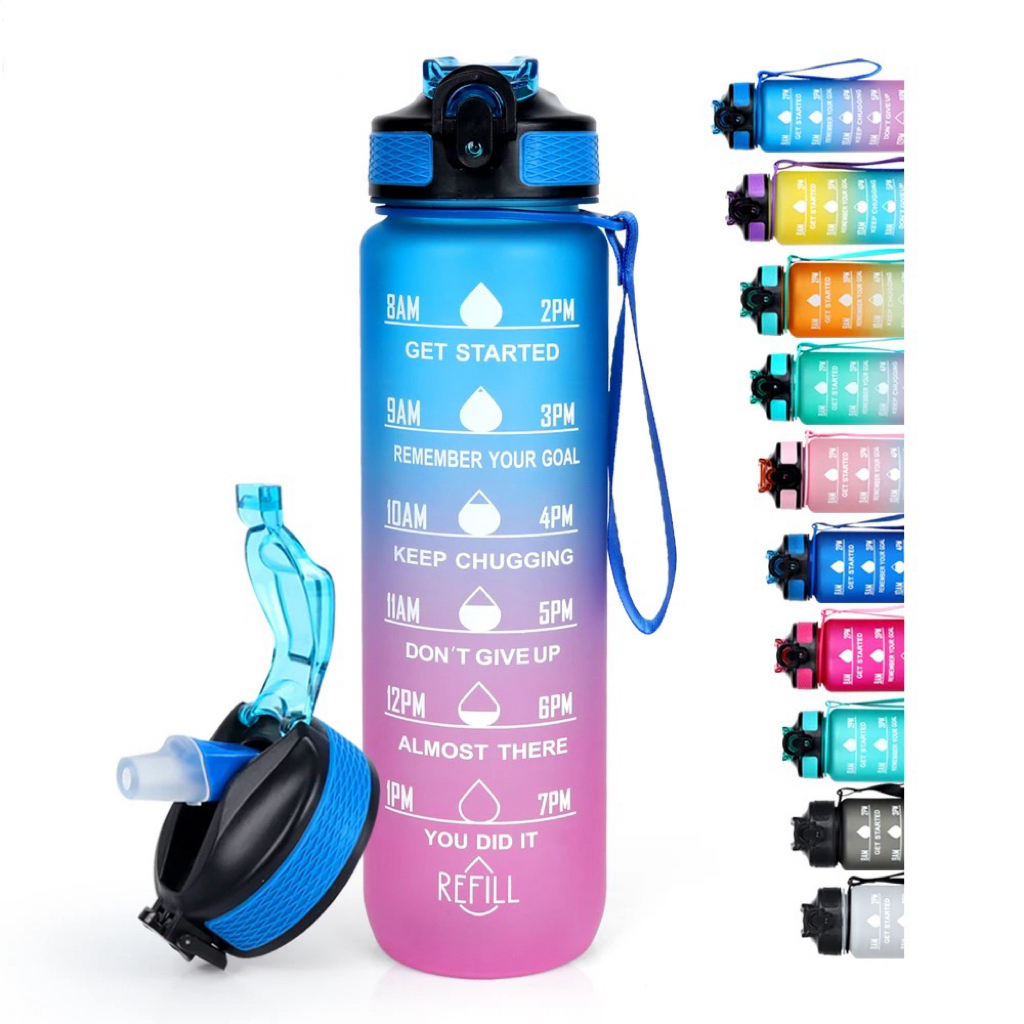 High Capacity BPA Free Portable Plastic Sports Water Bottle for Gym Outdoor