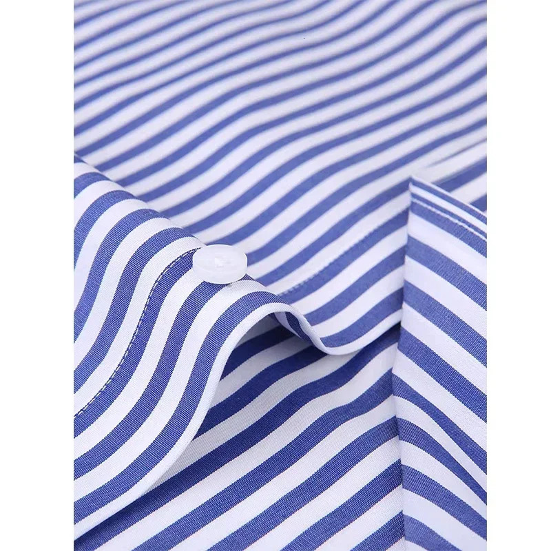 Shirts for Men Elegant Mens Shirts Mens Clothing High Quality Stripe Pattern a Fashion Check Shirt Long Sleeves Man 250224