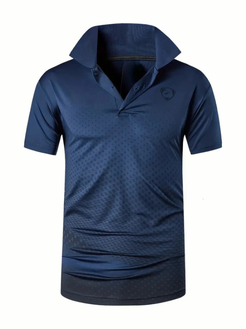 High quality short sleeved mens polo shirt sports and casual breathable mens top various colors for loose skin friends 250225
