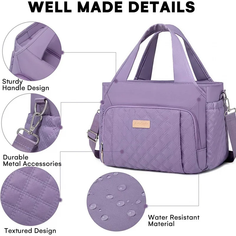 Ship from US Womens Lunch BagInsulated Box WorkLarge Leakproof CoolerWomens Tote 250227FBB