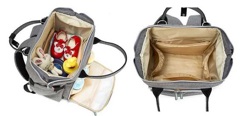 Diaper Bags Ankommling Fashion Mummy Maternity Nappy Bag Brand Large Capacity Baby Bag Travel Backpack Designer Nursing Bag for Baby Care Y250227IPWH