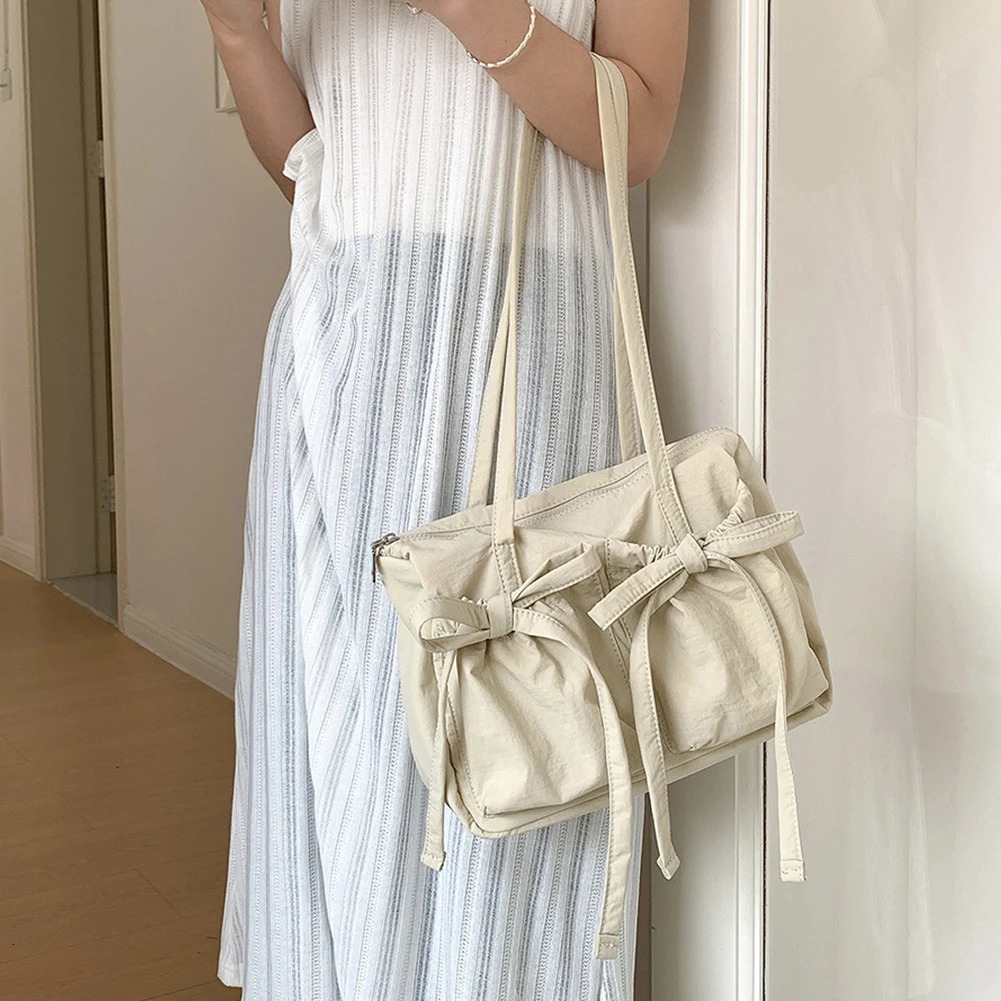 Ship from US Women Casual Tote Handbag Zipper Closure Fashion Shoulder Purse Solid Color Simple Shopping Bag Girls Outdoor Daily 250227FBB