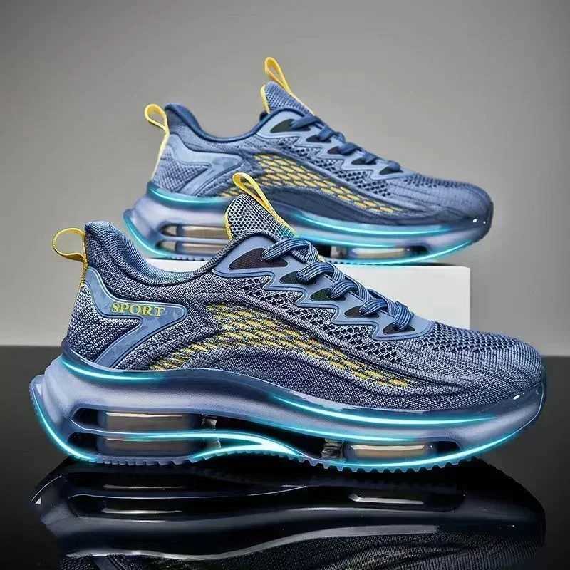 Black Green Men Sneakers Running Boots NEW top Outdoor Jogging Sports Shoes Mesh Breathable Cushioning Basket Footwear M Big Size 45 Z250224