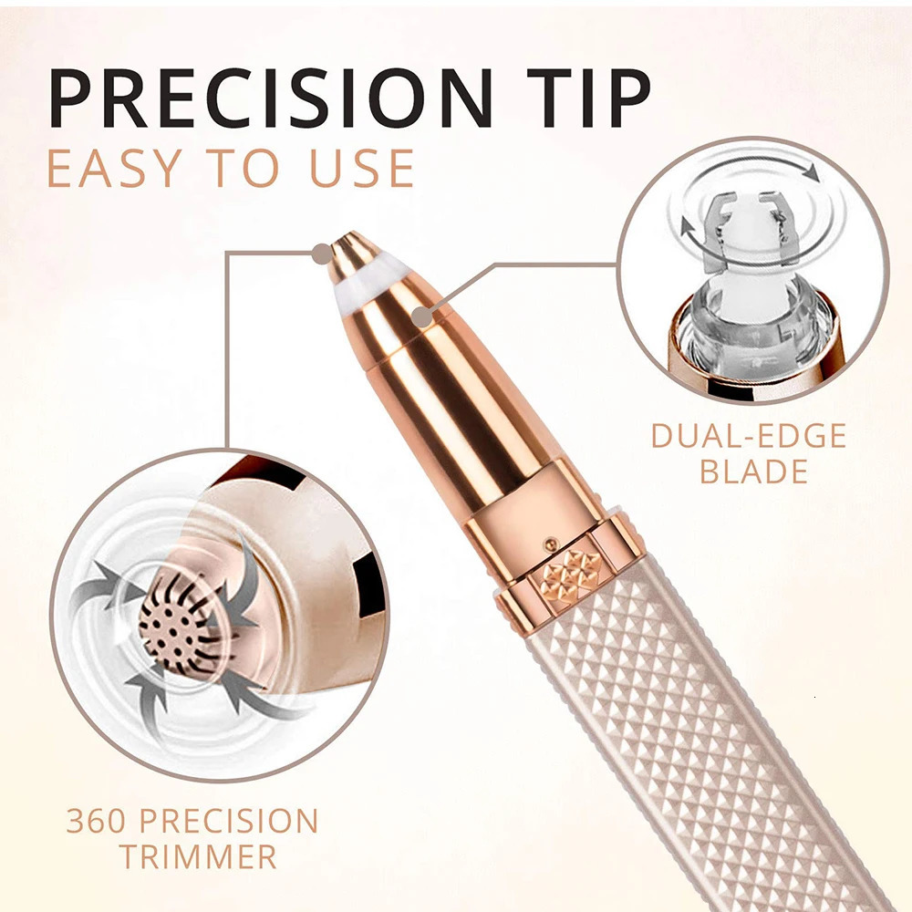 4 in 1 Womens Electric Epilator USB Charging Portable Hair Remover Bikini Painless Shaver for Women Body Eyebrow Trimmer 250224