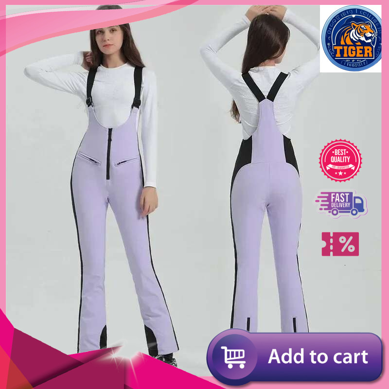 Ddmyoutdoor Winter Skiing Pants Woman High Elastic Snow Jumpsuits Mountain Windproof Trousers Outdoor Snowboard Sport Female Overalls Jogging Suit