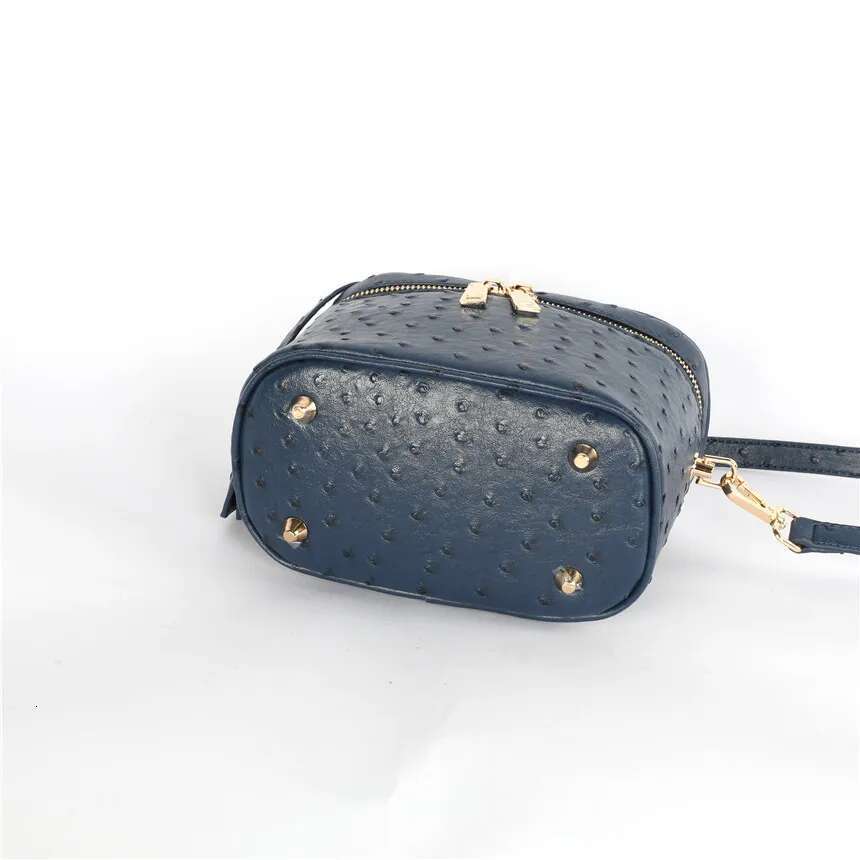 Women's Bags TOPHIGH Fashion Newly Tote Clutch Box For Women Ostrich Patern Leather Shoulder Bag Ins Hot Sales Snake Purse Handbag